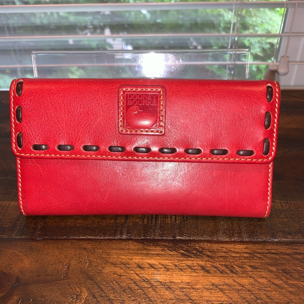 Dooney & Bourke Florentine Wallet Red